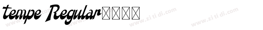 Tempe Regular字体转换